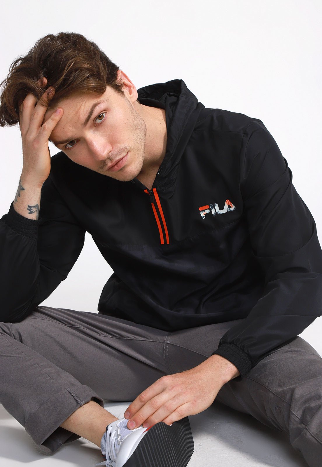 Jaqueta corta store vento fila masculina